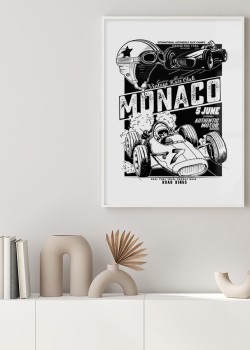 Monaco race illustration