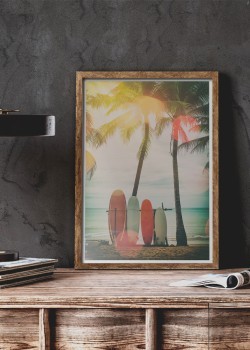 Σανίδες σερφ στους φοίνικες