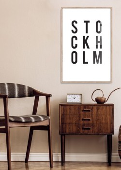 Στοκχόλμη σε λευκό φόντο