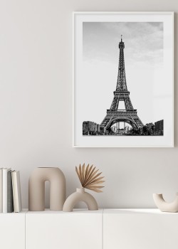 Ασπρόμαυρος Πύργος του Άιφελ στο Παρίσι