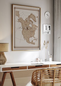 Χάρτης Βόρειας Αμερικής