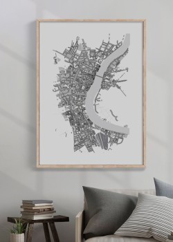 Χάρτης ρυμοτομίας μιας πόλης