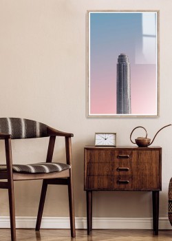 Ουρανοξύστης στην δύση του ηλίου