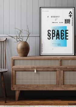 Space blue background