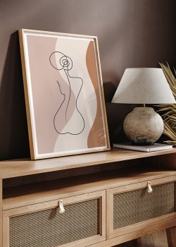 Φιγούρα γυναίκας σε παστέλ αποχρώσεις