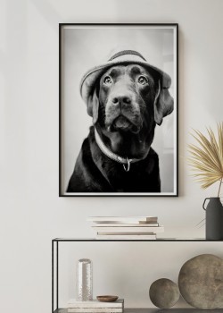 Λαμπραντόρ με καπέλο