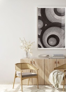 Ασπρόμαυρο κυκλικό μοτίβο