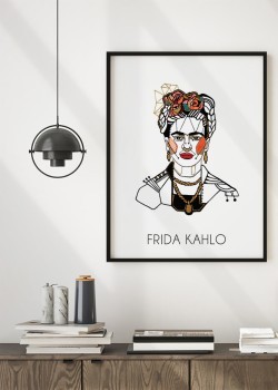 Frida Kahlo Red lips