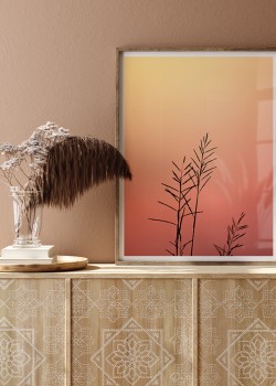 Χόρτα στο ηλιοβασίλεμα