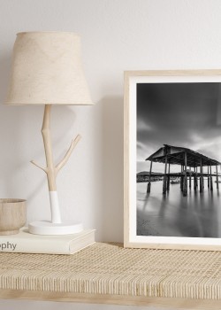 Ξύλινη καλύβα που αποθηκεύουν τα δίχτυα