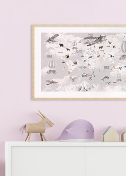 Χάρτης με ζώα