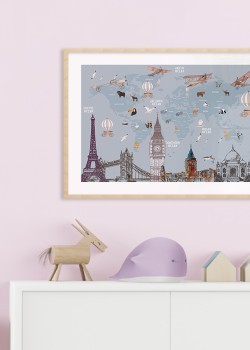 Χάρτης με αξιοθέατα