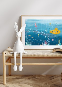 Κίτρινο υποβρύχιο στο βυθό