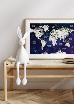 Άσπρος χάρτης με ζώα