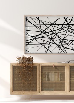 Αφηρημένες μαύρες ευθείες