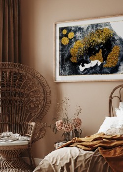 Μαύρες και χρυσές πινελιές