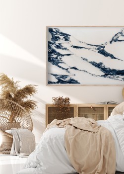 Λευκό μπλε μάρμαρο