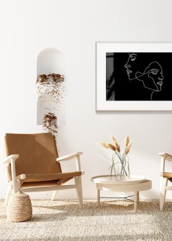 Πρόσωπα σε μαύρο φόντο