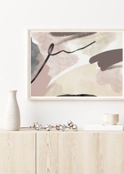 Παστέλ αποχρώσεις και μια μαύρη γραμμή