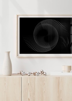 Άσπρες γραμμές σε κυκλικό μοτίβο