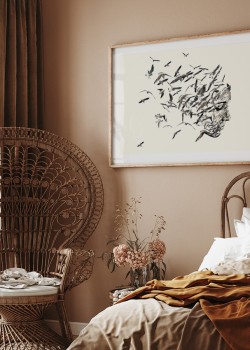 Πορτραίτο γυναίκας με γλάρους