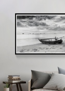 Δυο κανό στην ακτή