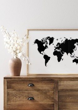 Retro Παγκόσμιος χάρτης