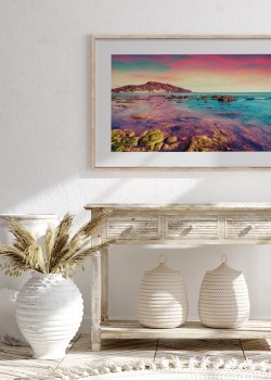 Χρώματα ηλιοβασιλέματος στην θάλασσα