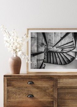 Πανοραμική λήψη ξύλινης σκάλας