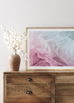 Ροζ και μπλε τούλι