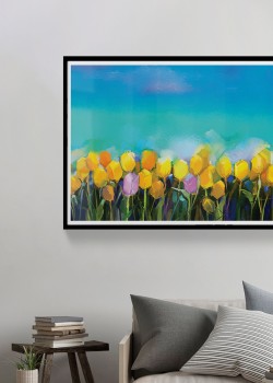 Κήπος με τουλίπες