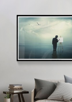 Ζωγράφος στην θάλασσα