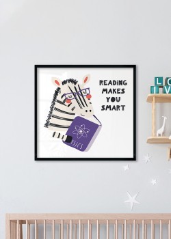 Ζέβρα που διαβάζει