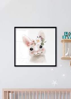 Κουνελάκι με λουλούδι