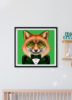 Αλεπού με πράσινα γυαλιά