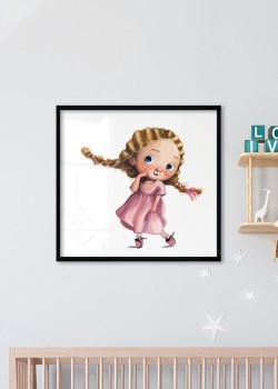 Κοριτσάκι με κοτσίδες