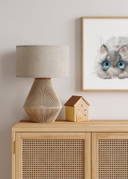 Γκρι γατάκι με γαλανά μάτια