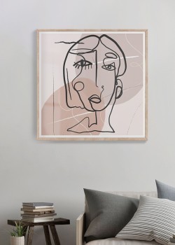 Abstract face colorful