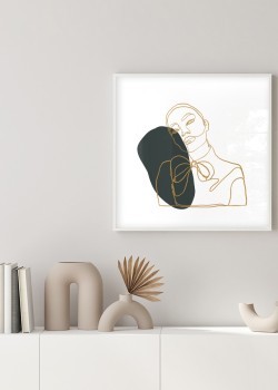 Γυναίκα με χρυσό φιόγκο