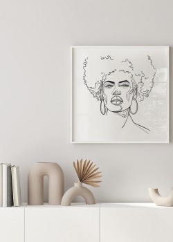 Γυναίκα με αφάνα μαλλί