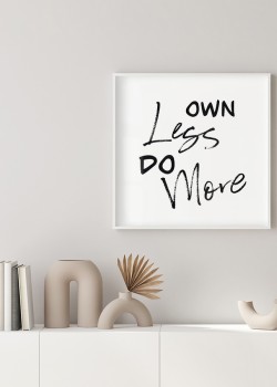 Own less do more