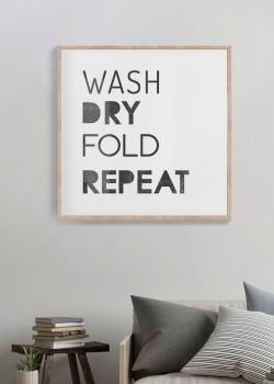 Wash dry fold repeat