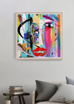 Πολύχρωμο αφηρημένο πορτρέτο