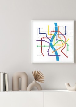 Χάρτης δρομολογίων συγκοινωνιών