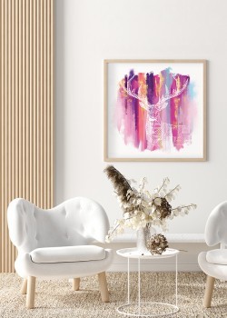 Αφηρημένο Πολύχρωμο Ελάφι