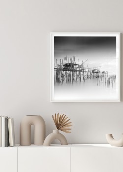 Ξύλινες καλύβες στην λίμνη