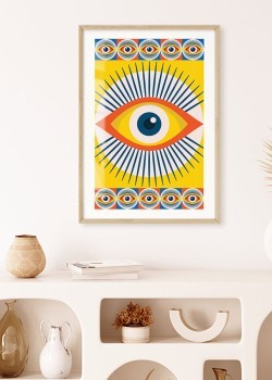 Boho abstract eye