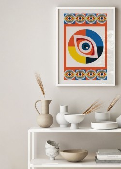 Geometric style abstract eye