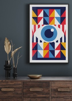 Colorful abstract eye