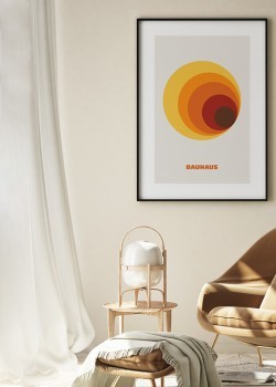 Bauhaus orange circles